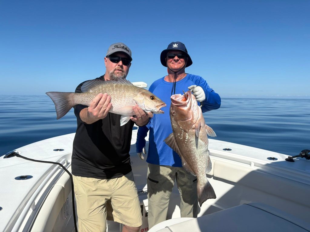 Two catches on offshore fishing charter